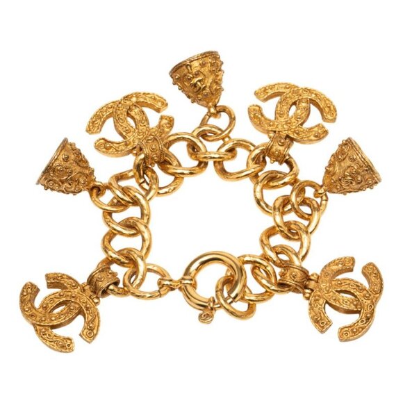 Chanel Vintage CC Logo Bell Gold Plated main image 6